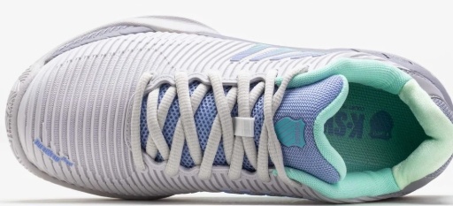 K-Swiss Hypercourt Express 2 Women's Tennis Shoe (Cloud/Gray/Purple)