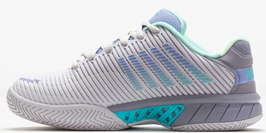 K-Swiss Hypercourt Express 2 Women's Tennis Shoe (Cloud/Gray/Purple)
