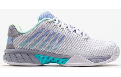 K-Swiss Hypercourt Express 2 Women's Tennis Shoe (Cloud/Gray/Purple)