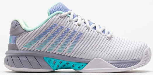 K-Swiss Hypercourt Express 2 Women's Tennis Shoe (Cloud/Gray/Purple)
