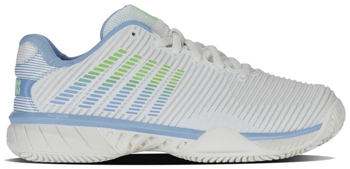 K-Swiss Hypercourt Express 2 Women's Tennis Shoe (White/Canal/Green)
