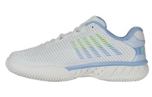 K-Swiss Hypercourt Express 2 Women's Tennis Shoe (White/Canal/Green)