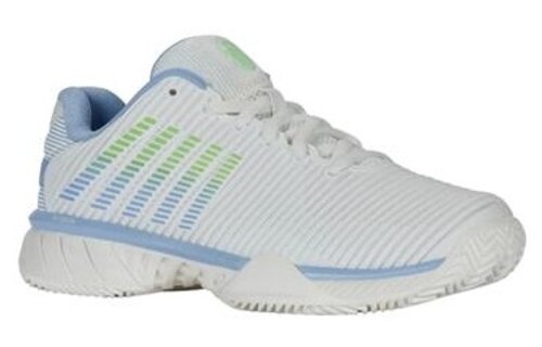 K-Swiss Hypercourt Express 2 Women's Tennis Shoe (White/Canal/Green)