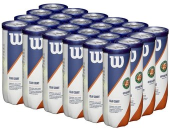 Wilson Roland Garros Clay Tennis Balls Case (24 Cans)
