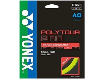 Yonex Poly Tour Pro 16L/1.25 Tennis String (Yellow)