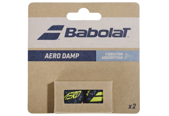 Babolat Aero Damp Vibration Dampener (Black/Neon Green)