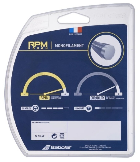 Babolat RPM Rough 17/1.25 Tennis String (Black)