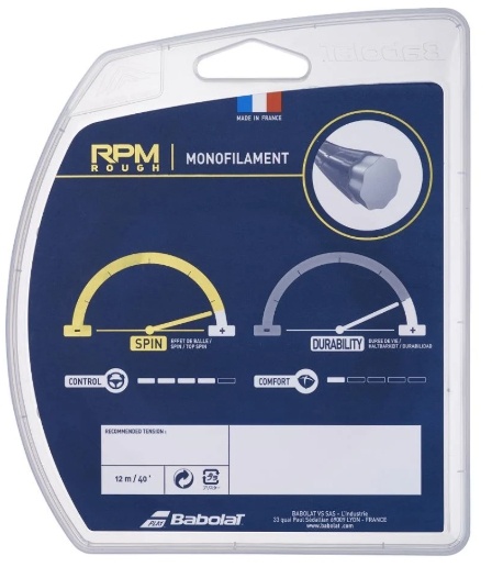 Babolat RPM Rough 17/1.25 Tennis String (Yellow)