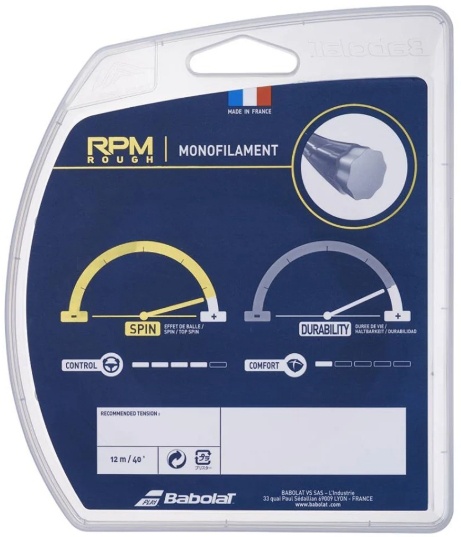 Babolat RPM Rough 17/1.25 Tennis String (Red)