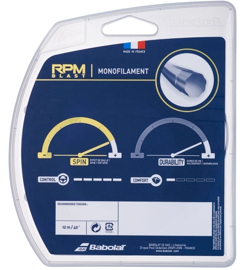 Babolat RPM Blast 16/1.30 Tennis String (Black)
