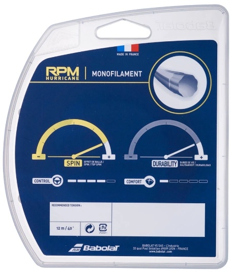 Babolat RPM Hurricane 16/1.30 Tennis String (Yellow)