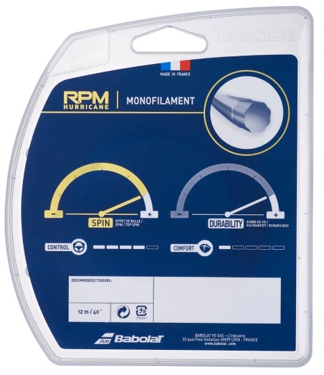 Babolat RPM Hurricane 17/1.25 Tennis String (Yellow)