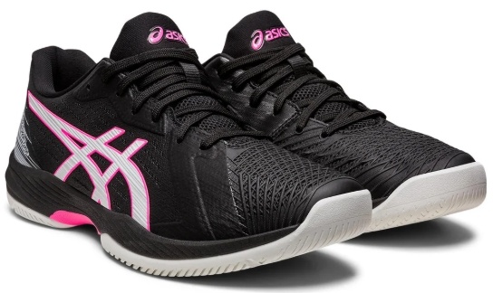 Asics Solution Swift FF Men's Tennis Shoe (Black/Hot Pink)