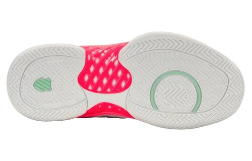 K-Swiss Hypercourt Express 2 Women's Tennis Shoe (White/Neon Pink/Black)