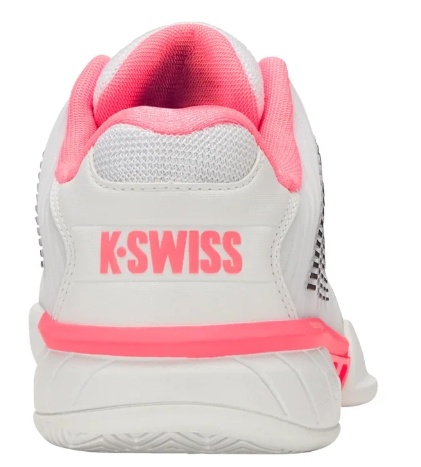 K-Swiss Hypercourt Express 2 Women's Tennis Shoe (White/Neon Pink/Black)