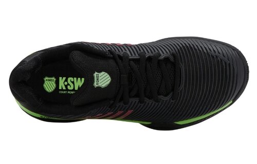 K-Swiss Hypercourt Express 2 Men's Tennis Shoe (Black/Soft Neon Green)