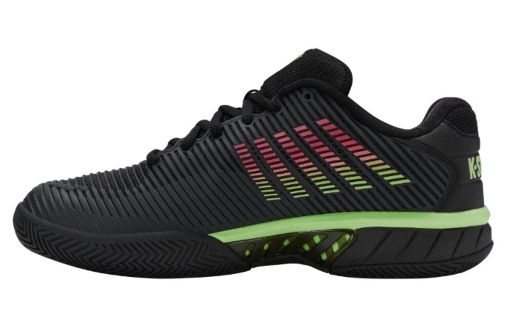 K-Swiss Hypercourt Express 2 Men's Tennis Shoe (Black/Soft Neon Green)