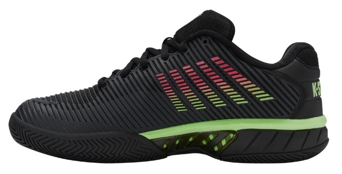 K-Swiss Hypercourt Express 2 Men's Tennis Shoe (Black/Soft Neon Green)