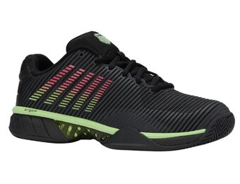 K-Swiss Hypercourt Express 2 Men's Tennis Shoe (Black/Soft Neon Green)