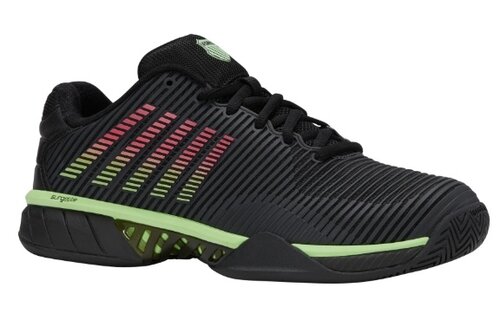 K-Swiss Hypercourt Express 2 Men's Tennis Shoe (Black/Soft Neon Green)