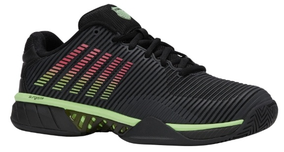 K-Swiss Hypercourt Express 2 Men's Tennis Shoe (Black/Soft Neon Green)