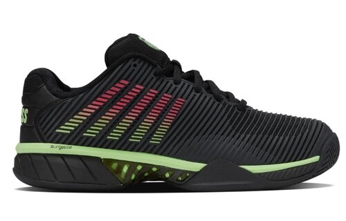 K-Swiss Hypercourt Express 2 Men's Tennis Shoe (Black/Soft Neon Green)