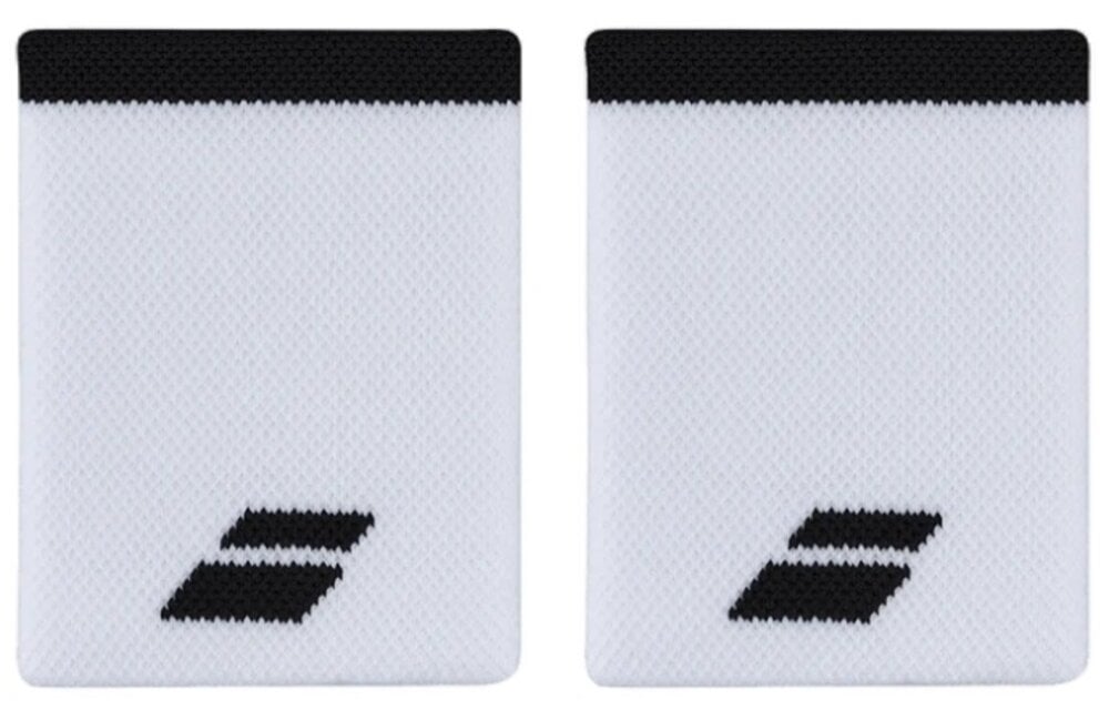 Babolat Logo Jumbo Wristband x2 (White)