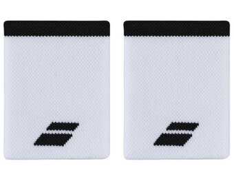 Babolat Logo Jumbo Wristband x2 (White)