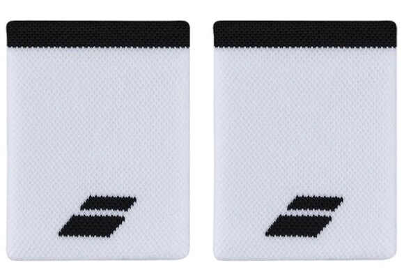 Babolat Logo Jumbo Wristband x2 (White)
