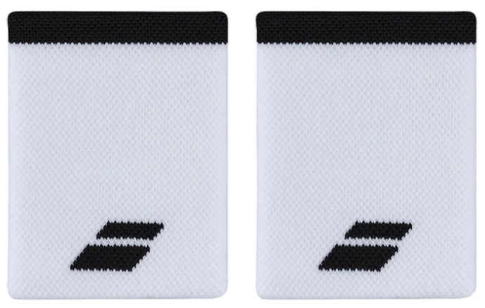 Babolat Logo Jumbo Wristband x2 (White)