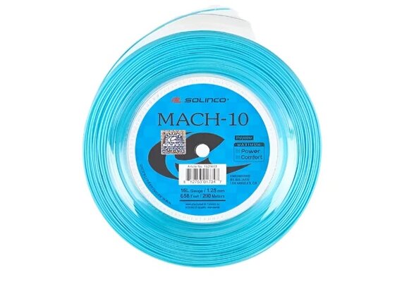 Solinco Mach-10 16L/1.25 Tennis String Reel (Blue)