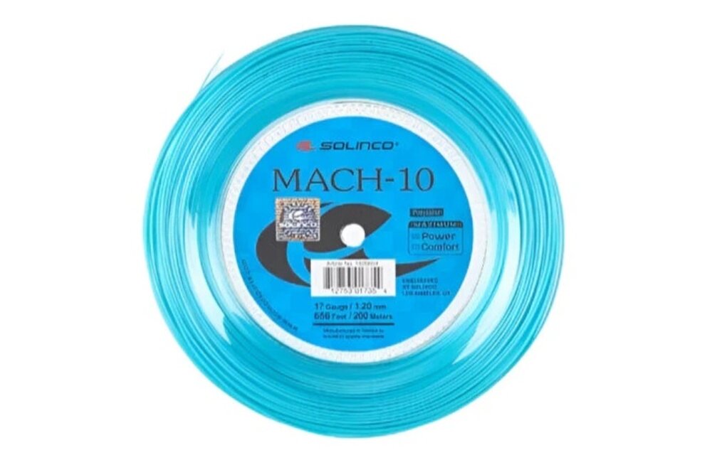 Solinco Mach-10 17/1.20 Tennis String Reel (Blue)