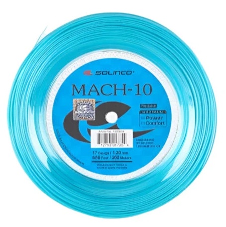 Solinco Mach-10 17/1.20 Tennis String Reel (Blue)