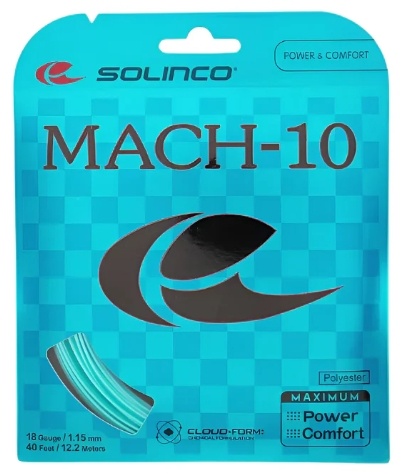 Solinco Mach-10 18/1.15 Tennis String (Blue)