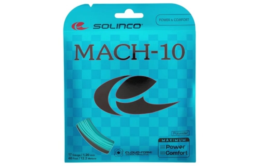 Solinco Mach-10 17/1.20 Tennis String (Blue)