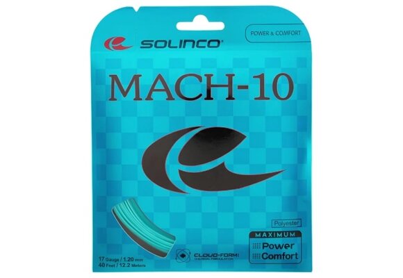 Solinco Mach-10 17/1.20 Tennis String (Blue)