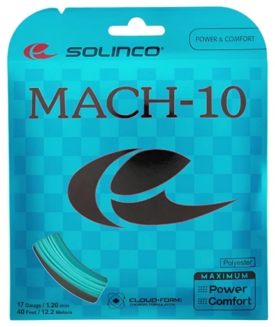 Solinco Mach-10 17/1.20 Tennis String (Blue)