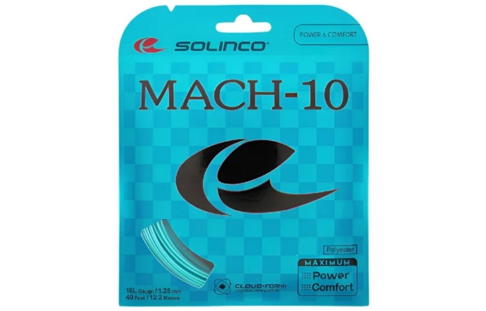 Solinco Mach-10 16L/1.25 Tennis String (Blue)