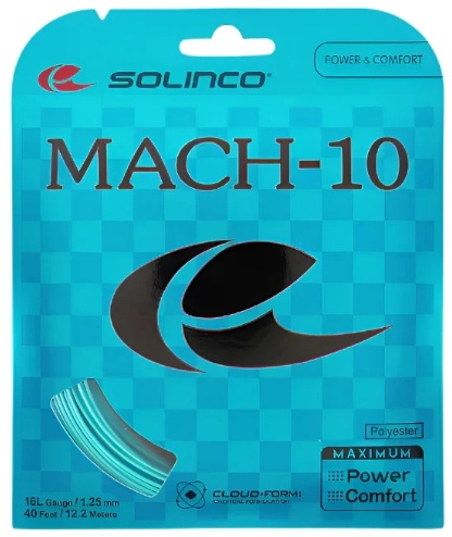 Solinco Mach-10 16L/1.25 Tennis String (Blue)