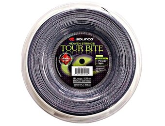 Solinco Tour Bite Diamond Rough 16L/1.25 Tennis String Reel (Silver)