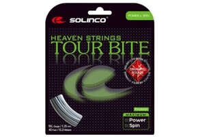 Solinco Tour Bite Diamond Rough 16L/1.25 Tennis String (Silver)