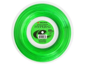 Solinco Hyper-G 17/1.20 Tennis String Reel (Green)