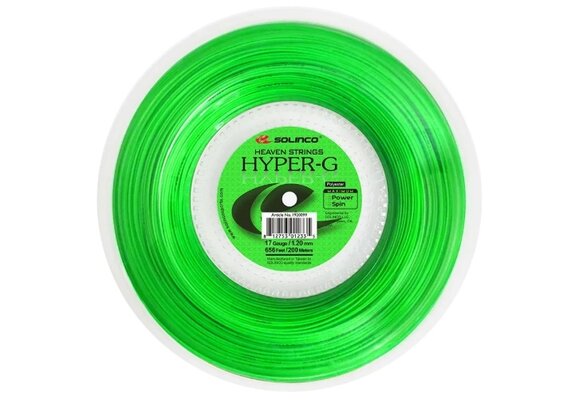 Solinco Hyper-G 17/1.20 Tennis String Reel (Green)