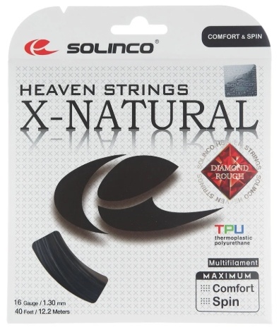Solinco X-Natural 16/1.30 Tennis String (Black)