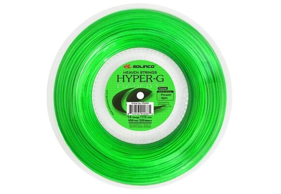 Solinco Hyper-G Soft 18/1.15 Tennis String Reel (Green)