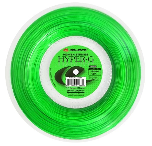 Solinco Hyper-G Soft 18/1.15 Tennis String Reel (Green)