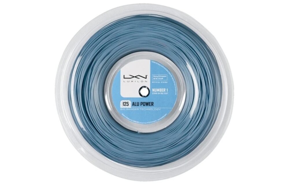 Luxilon Alu Power 125/16L Tennis String 220m Reel (Ice Blue)