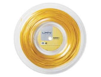 Luxilon 4G Soft 125/16L Tennis String 220M Reel (Gold)