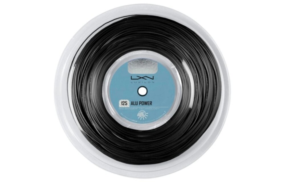 Luxilon Alu Power 125/16L Tennis String 220M Reel (Black)