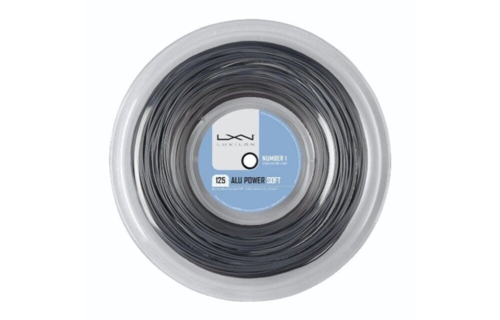 Luxilon Alu Power Soft 125/16L Tennis String 220M Reel (Silver)